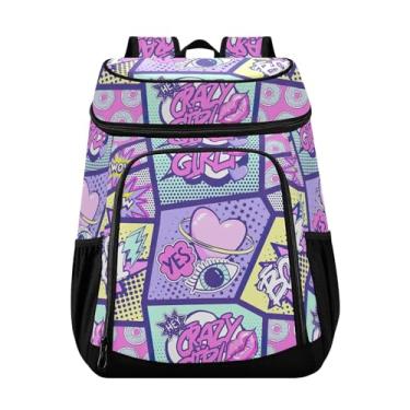 Imagem de Mochila térmica moderna abstrata, 36 latas, leve, para piquenique, lancheira, para homens