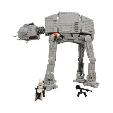 Imagem de Blocos De Montar De Filme Espacial AT-AT Modelo DIY Com Figuras Brinqu