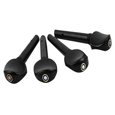 Imagem de Generic 4 Peças de Afinação de Violino de ébano Peças de Design Clássico Durável para Entusiastas de Violino