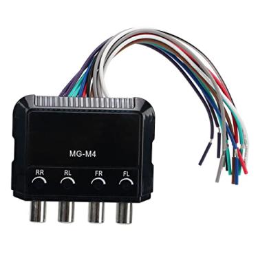 Imagem de KIMISS Conversor de áudio Alto para Baixo - Conversor de Frequência de Linha de 4 Canais, Anti-interferência e Redução de Ruído para Sistemas Amplificadores