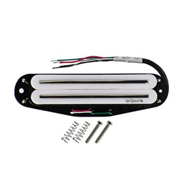 Imagem de OriPure Captadores Hot Rail Alnico5 de tamanho único Humbucker 6.2K Fit Fender Strat Squier Tele guitarra elétrica, branca