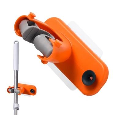 Imagem de Montagem da parede do suporte da vassoura, montagem na parede do portador do esfregão, Montagem da parede do organizador da vassoura, Armazenamento adesivo de serviço pesado para garagem galpão de gar