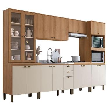 Imagem de Cozinha Modulada Finesse Composição 1 Capuccino Off White - Thb