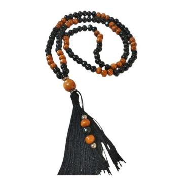 Imagem de Japamala 108 contas hooponopono mágico Madeira