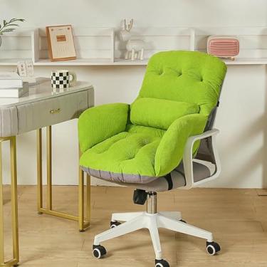 Imagem de Almofadas confortáveis ​​para cadeiras de escritório, almofada de suporte lombar, almofada de assento respirável para dormitório, escritório, carro, casa, sala de jantar e cozinha.