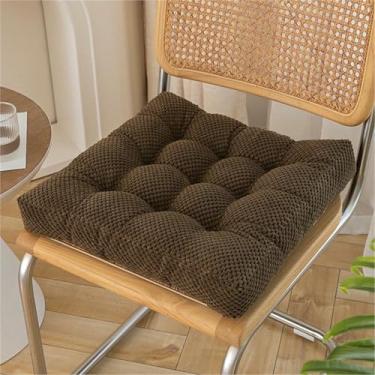 Imagem de Almofadas quadradas para cadeiras de jantar, almofadas de assento grossas e macias, almofadas fofas e confortáveis ​​para cadeiras, para uso interno/externo em cozinhas