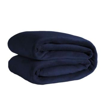 Imagem de Manta Cobertor Soft Casal 2.00 x 1,80 Felpuda Microfibra.(Azul Marinho)