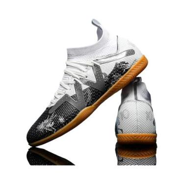 Imagem de Tênis De Futsal Unissex Cano Alto Antiderrapante E Resistente Ao Desga