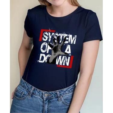 Imagem de Camiseta Camisa de Algodão Adulto Masculina Feminina Banda de Rock Sys