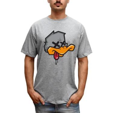 Imagem de Camiseta Masculina Pato Louco Game Over Tumblr, Cinza, G, Homem