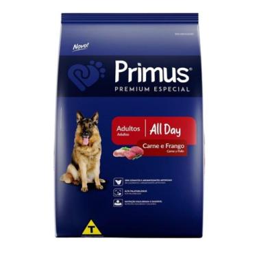 Imagem de Ração Primus All Day Adulto Carne e Frango 15 Kg - Argepasi