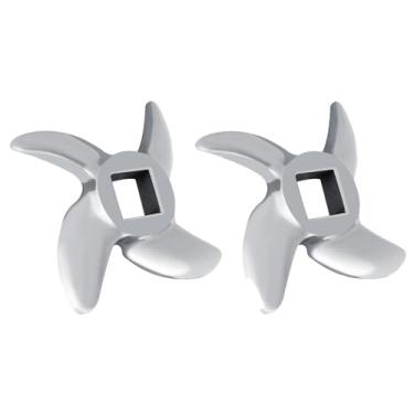 Imagem de TOPINCN 2 Peças Lâmina de Moedor de Carne Faca de Moedor de Carne, Substituição de Cortador de Faca de Aço Inoxidável, Peças de Acessórios de Moagem para