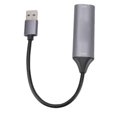 Imagem de Jiawu Placa de Captura de Vídeo de Interface Multimídia 4K HD USB3.0 Caixa de Saída de 60 Hz, Ampla Aplicabilidade para Software de Captura, Transmissão de Longa Distância para Gravações