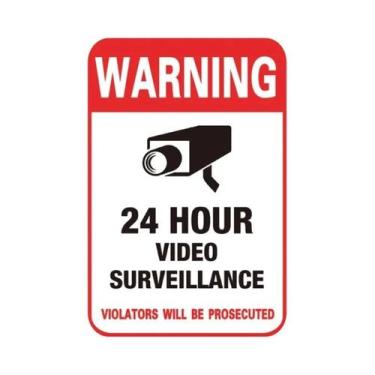 Imagem de Adesivos De Aviso Para Câmeras De Vigilância 4/8PCS, Alarme De Vídeo 2