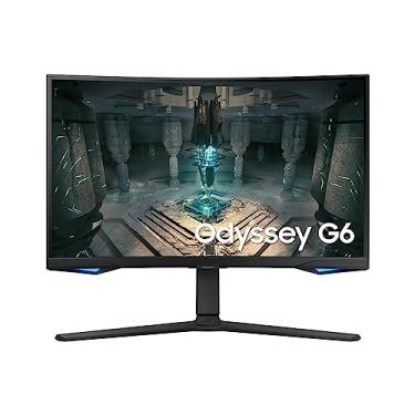 Imagem de Monitor Gamer Curvo Samsung Odyssey 27" WQHD, 240Hz, 1ms,Plataforma Tizen™, HDMI, Display Port, USB,com alto falante, Bluetooth, Freesync Premium Pro, com ajuste de altura, preto, série G6