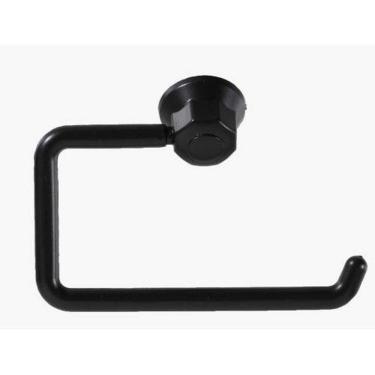 Imagem de Porta Papel Higiênico Essencial Preto Fosco - Bella Arte