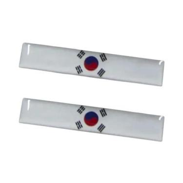 Imagem de Adesivo Refletivo 3D Da Bandeira Nacional, 8.5cm, Decalque Para Motoci