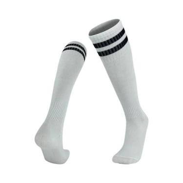 Imagem de Meias Longas Antiderrapantes E Respiráveis Para Futebol E Basquete Par