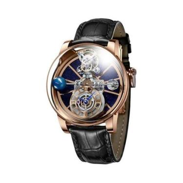 Imagem de Relógio Masculino À Prova d'Água Em Couro Design PINDU Série Celestial