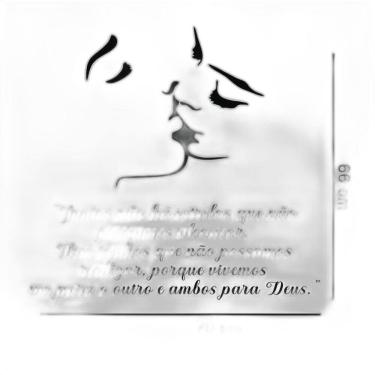 Imagem de Adesivo De Parede Casal Se Beijando Atenção As Medidas