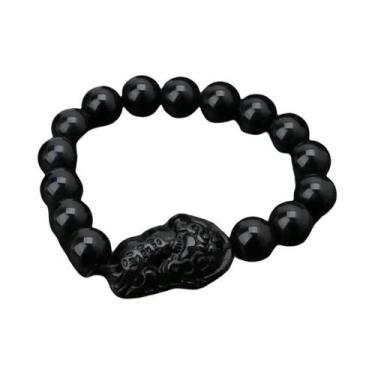 Imagem de Pulseira Unissex Pixiu Guardião, Contas De Feng Shui Chinesas Para Sor