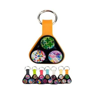 Imagem de Brinquedo Colorido De Fidget Spinner Magnético Elástico Para Adultos E