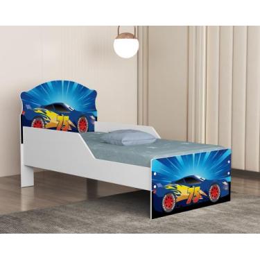 Imagem de Mini Cama em MDF com estrado de madeira Juvenil Infantil Livia Adesiva