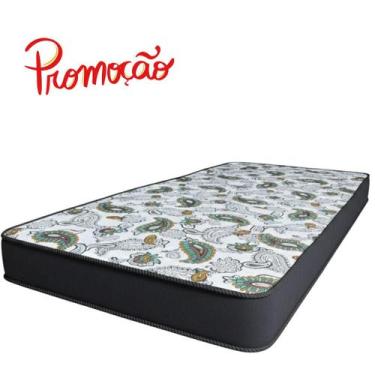 Imagem de Colchão Solteiro D28 Espuma Firme Branco  14cm de Altura e Ótimo Supor