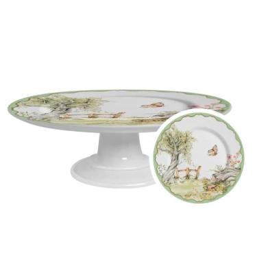 Imagem de Boleira grande 34 cm pascoa magic easter alleanza ceramica