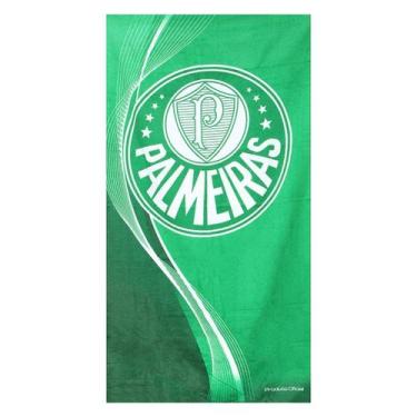 Imagem de Toalha de time aveludada - palmeiras - 70 x 140 - bouton