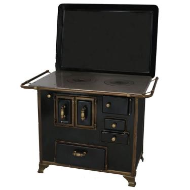 Imagem de Fogão A Lenha Venâncio Barroco Preto Gabinete Nº03 Lado Esquerdo Com Tampa Fl3gbrcx