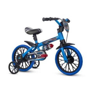 Imagem de Bicicleta Criança Aro 12 Infantil Menino Menina Rodas Nathor, 12", Azu