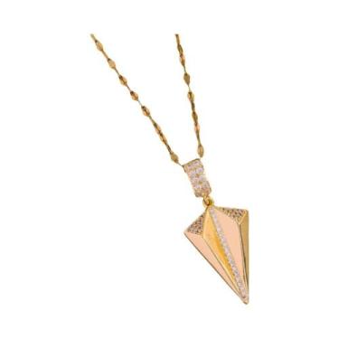 Imagem de Colar Com Pingente De Cobre Banhado a Ouro 18K Para Mulheres, Uso Diár