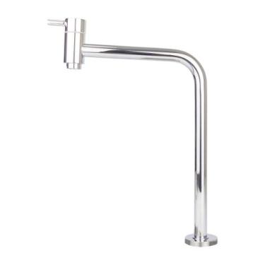 Imagem de Torneira De Bancada Link Inox 90º P/ Banheiro Ou Lavatório 1/4 De Volt