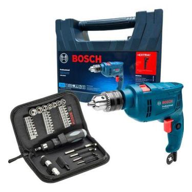 Imagem de Furadeira Impacto Bosch Gsb 550 Re Com Kit 38 Peças 220v Azul/preto 22