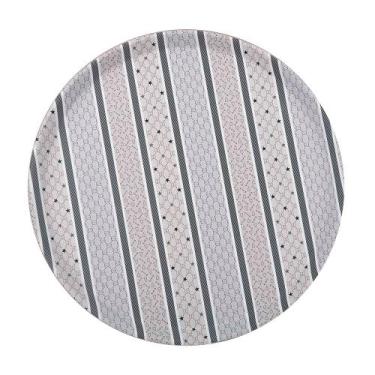 Imagem de Bandeja Redonda Antiderrapante Estampada 40 Cm Gourmet Mix