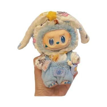 Imagem de Pijama Mini Kawaii Labubu Com Máscara Para Os Olhos, Conjunto De Três 