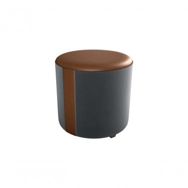 Imagem de Puff Decorativo Sala Descando Copenhage Premium Veludo Cinza Matrix