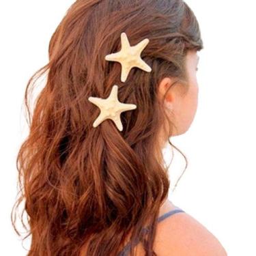 Imagem de Presilha Estrela Do Mar Praia Cabelo Enfeite Sol Verão - - anjo da mam