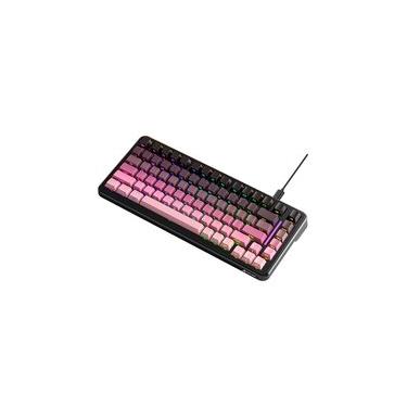 Imagem de Teclado Mecânico Gamer Attack Shark M86, 75% Compacto, RGB, Blackberry, Roxo/Preto - AS-M86-BB-RY