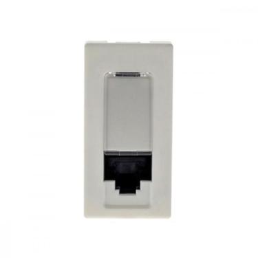 Imagem de Modulo Pial Plus+ Branco 1Tomada Rj45 5045Bc, Branco