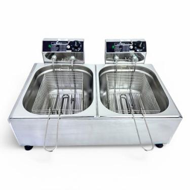 Imagem de Fritadeira industrial eletrica 16l 2 cubas 220v ipe cozinhas - Ipê Coz