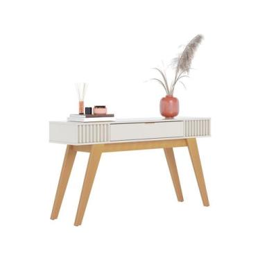 Imagem de Aparador Para Sala 1 Gaveta 136 cm Riviera Off White Freijo Colibri, O