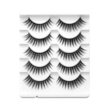 Imagem de Cílios Postiços Cat Eye Fluffy 5/7 Pares Dramáticos E Volumosos 5D De 