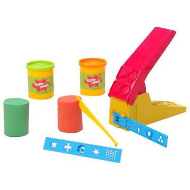 Imagem de Super Massa Massinha Fábrica Feliz Com Moldes Estrela, Colorido, Fábri