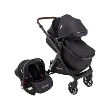 Imagem de Carrinho de Bebê TS kansas Black/Preto 3 em 1 - Premium Baby - Premiun
