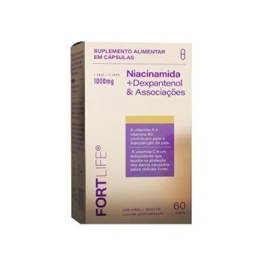 Imagem de Niacinamida 97% Teor + Dexpantenol + Vit B5 60 Caps Fortlife