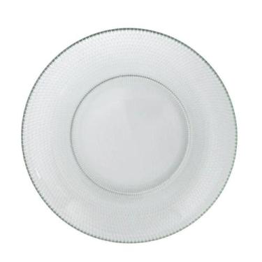 Imagem de Prato Raso De Vidro Gema Plus Transparente 25cm Class Home
