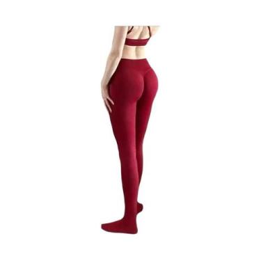 Imagem de Calças de Yoga Seamless de Cintura Alta - Leggings de Secagem Rápida p