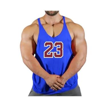 Imagem de Camiseta Sem Mangas Para Academia Masculina, Top De Fitness, T-shirt D